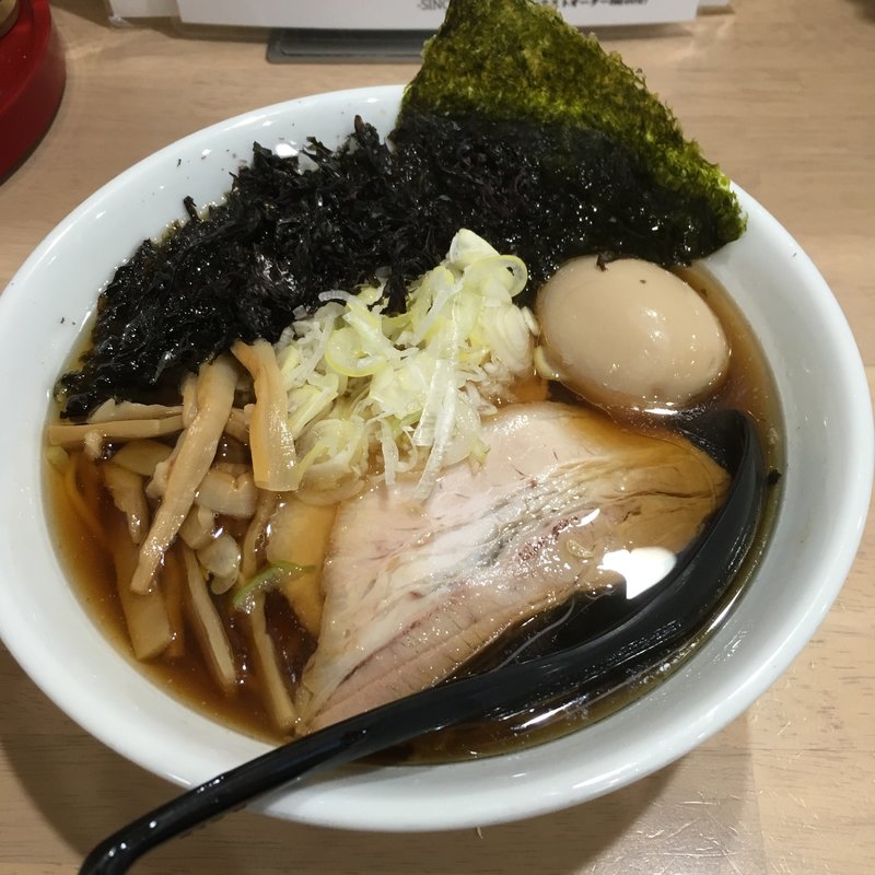 中華そば・磯のり・味玉トッピング(MONCHAN RAMEN SHUN （モンチャン ラーメン シュン）)