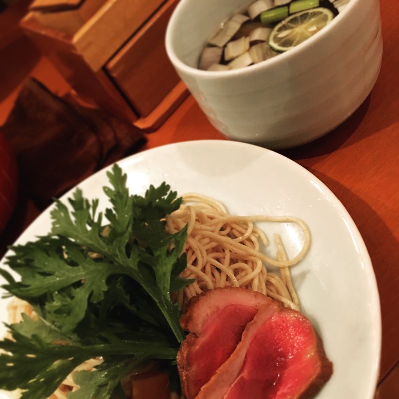 味玉鴨つけそば(紫　くろ喜)