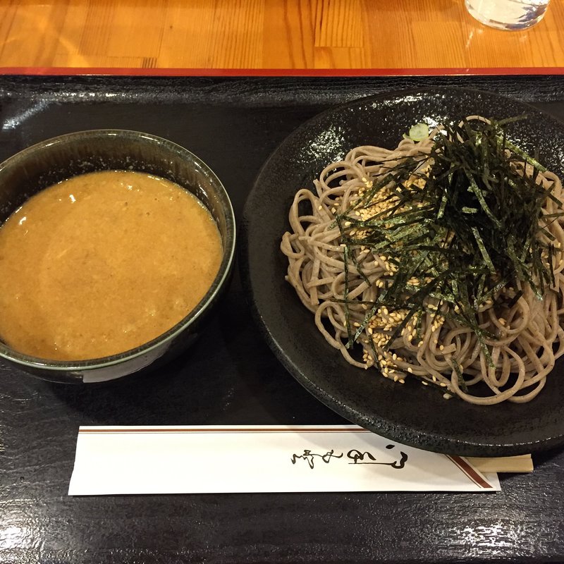 くるみと胡麻ダレのつけ蕎麦(俺のそば)