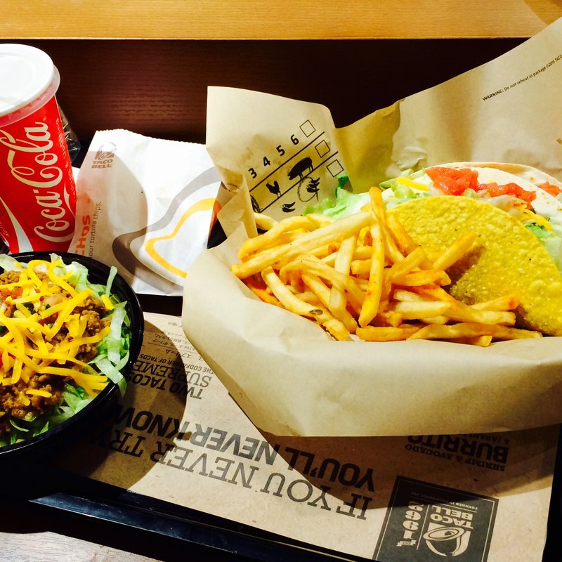 タコライスとタコス(タコベル 渋谷道玄坂店)