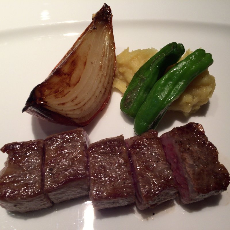 特撰和牛サーロイン季節の焼野菜添え(銀座 響ブッフ)