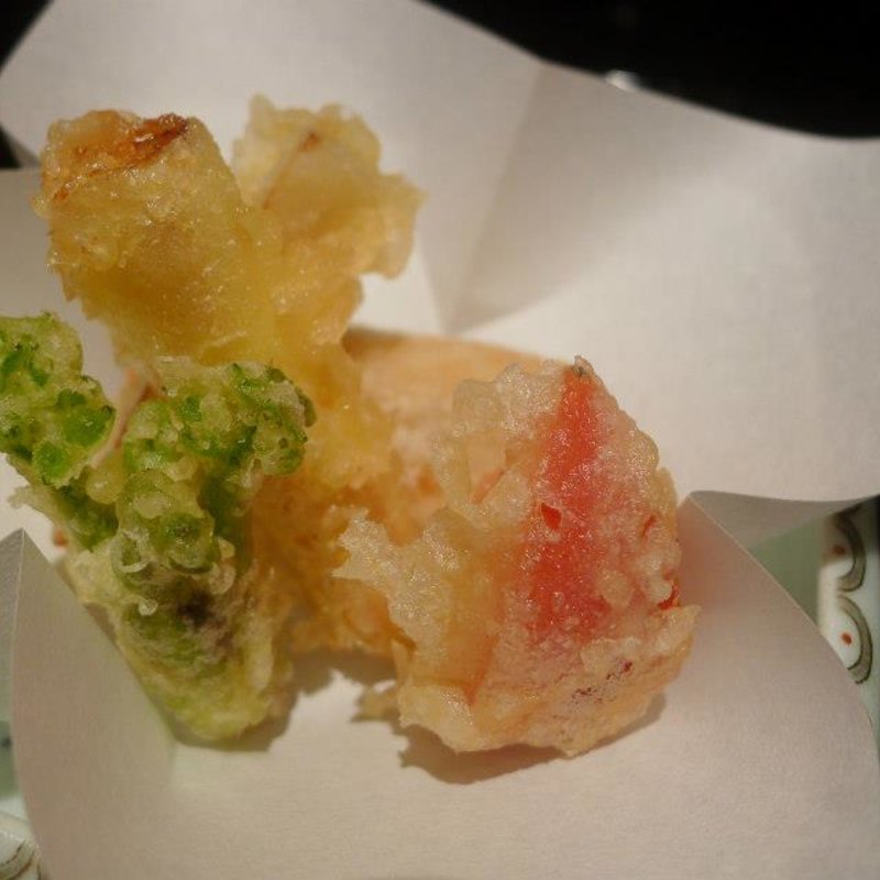 野菜の天麩羅(礼讃)