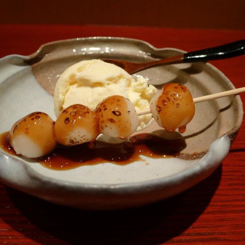 みたらし団子　アイス添え(礼讃)