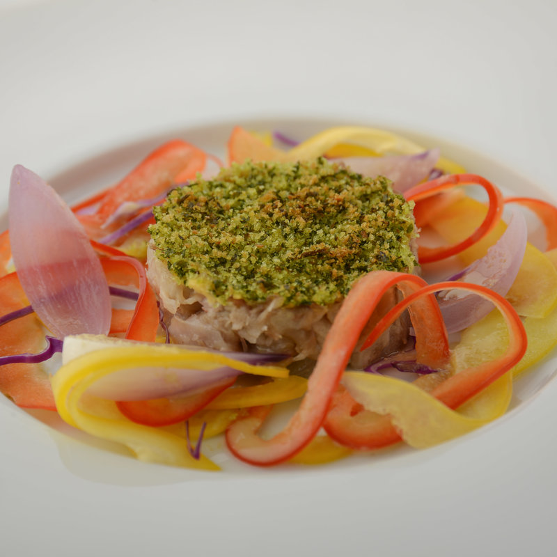 ズワイガニのムースと季節のサラダ(ラネージュ)