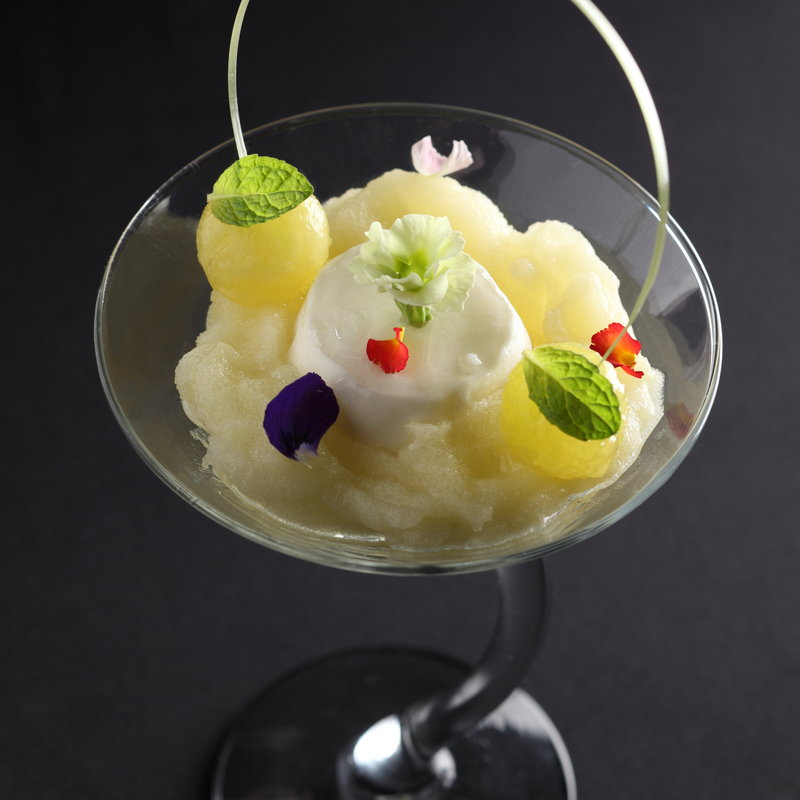 マスクメロンと杏仁のナージュ シトロネルのカプセル(ラ・ロシェル山王)