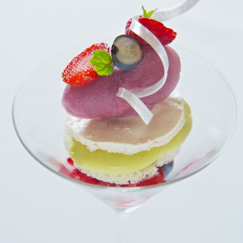 レモンと紅芋のソルベ(ラール・エ・ラ・マニエール)