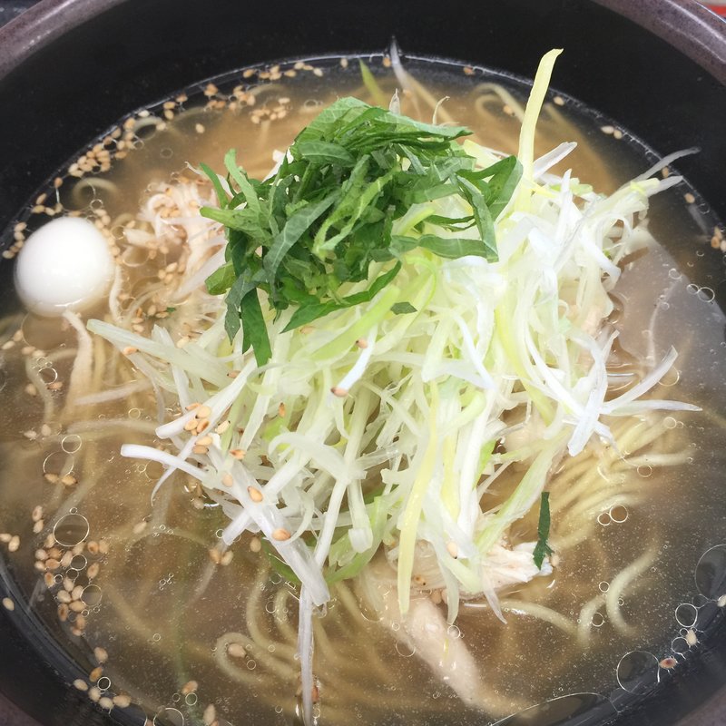 三河の鶏塩ラーメン(ショップのろし 赤塚PA 上り)