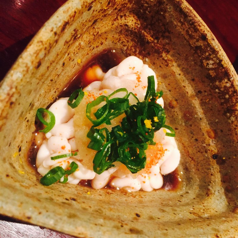 白子ポン酢和え(芦屋たのしや)