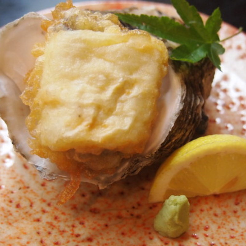 牡蠣の湯葉巻(さかなや 市場食堂)