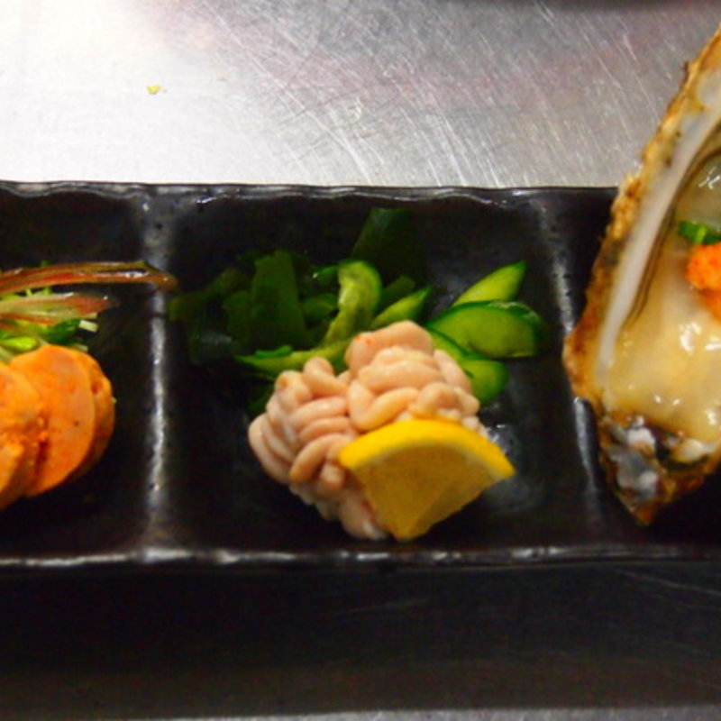 珍味三種盛り(さかなや 市場食堂)