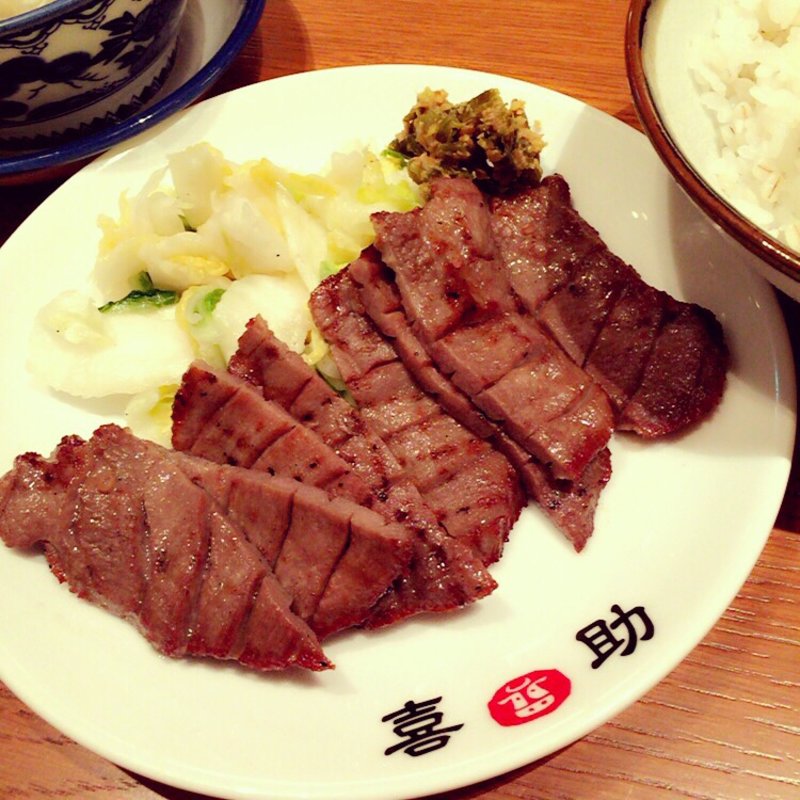 牛タン炭火焼き定食 塩味(味の牛たん喜助 東京恵比寿店 （アジノギュウタンキスケ）)