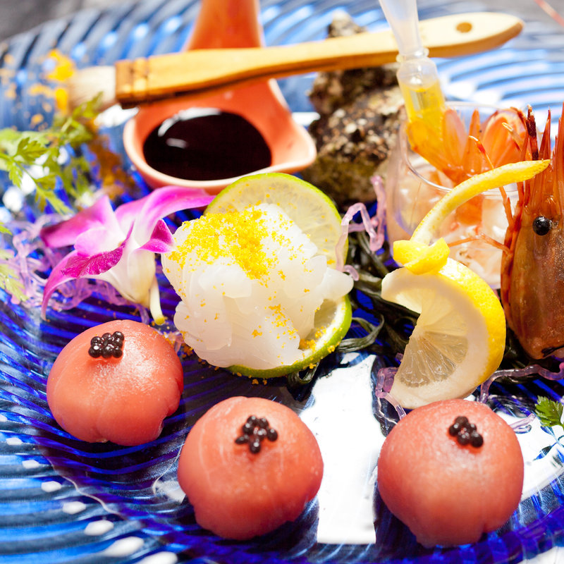 季節のお造り盛り合わせ(和食 完全個室 かざね 銀座店 )