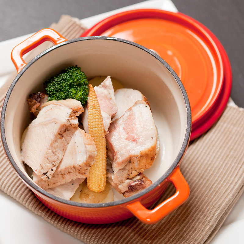 豚ロースと温野菜(和食 完全個室 かざね 銀座店 )