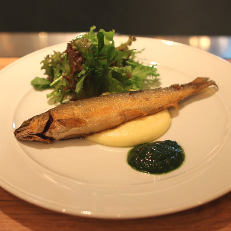 鯵のコンフィ(カフェ ダイニングバー 104.5 （Cafe，Dining&Bar 104.5）)