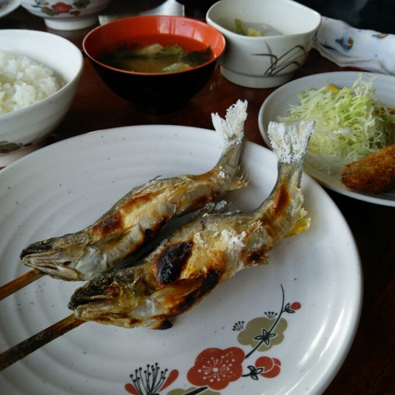 ランチ 鮎塩焼き定食(奥久慈大子観光やな （おくくじだいごかんこうやな）)