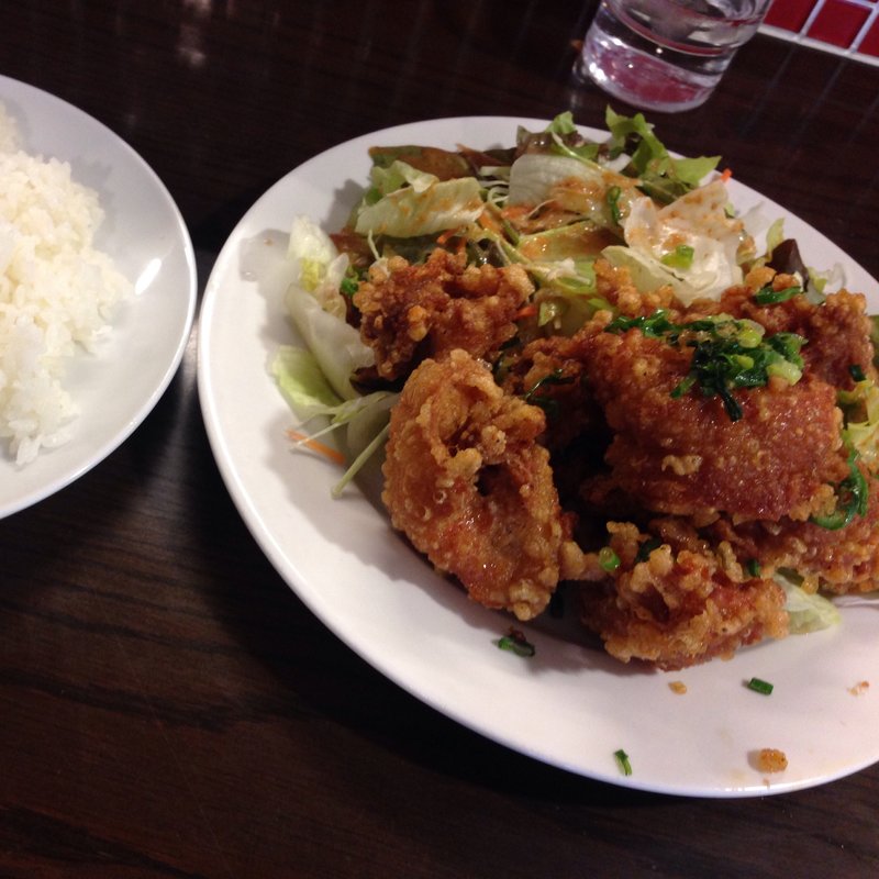 唐揚げ定食(イタリア大衆食堂 堂島グラッチェ 南森町店)