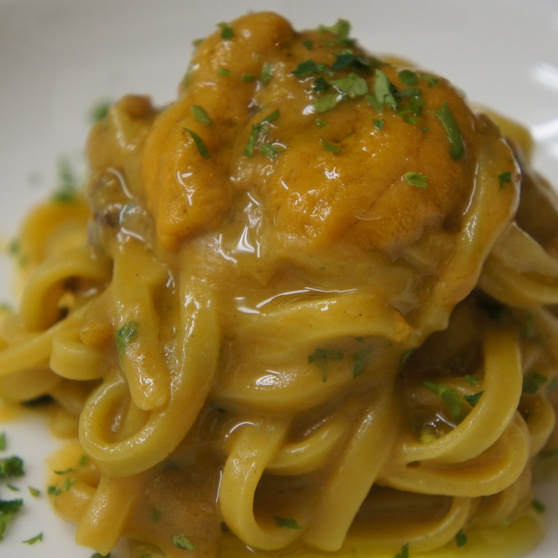 自家製手打ちパスタ タリオリーニ 雲丹のソース(リストランテツヅキ 都立大学)