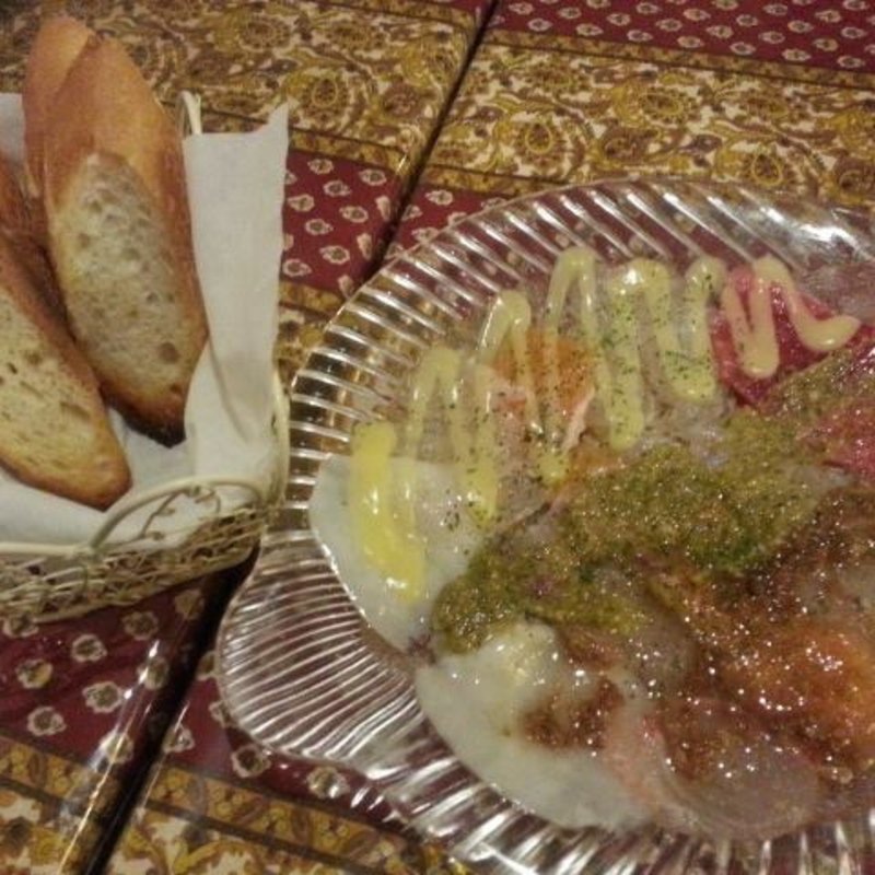 海鮮カルパッチョ盛合せ(地中海酒場ココチｰノ 南越谷店)