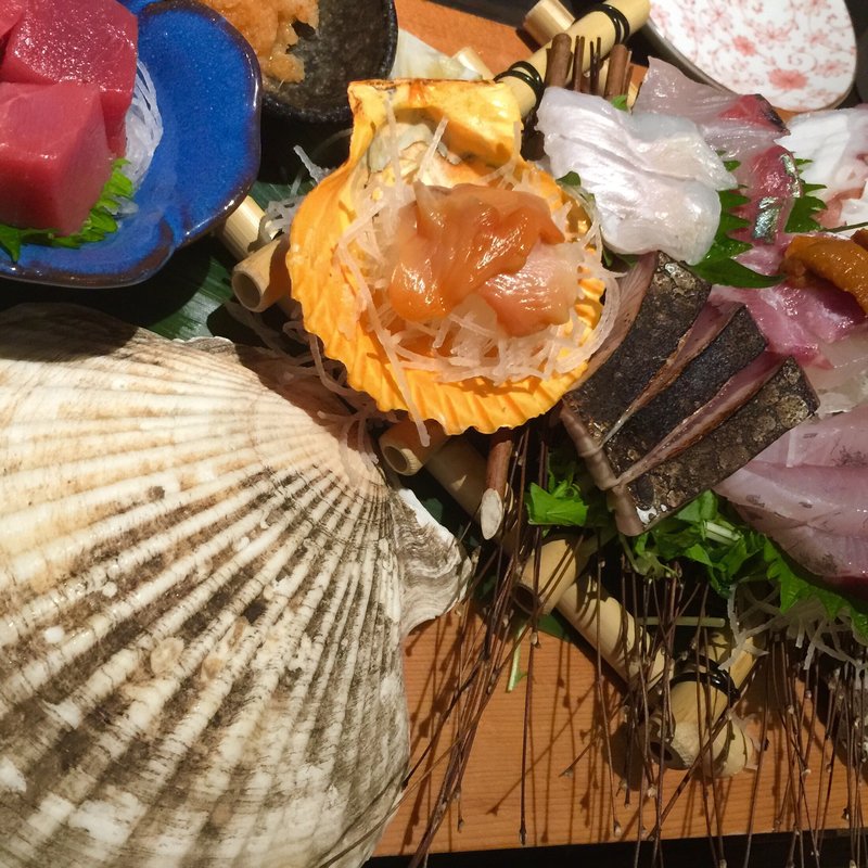 玄海の8種盛り(博多　弁天堂)