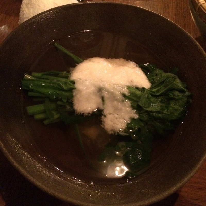 春菊の出汁びたし(九わ萬)