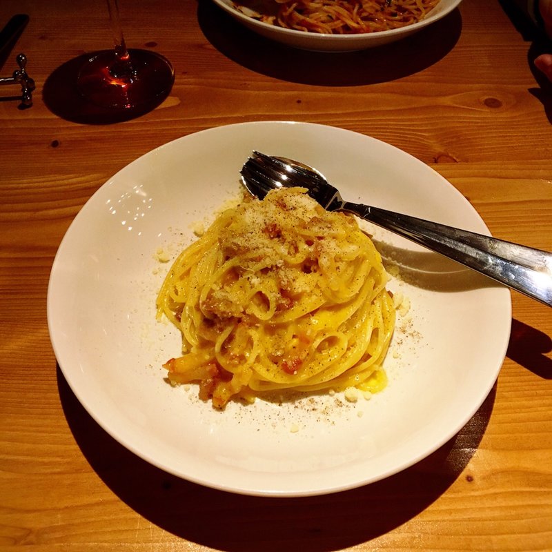 自家製サルシッチャ入りカルボナーラ(サン ヤコピーノ)