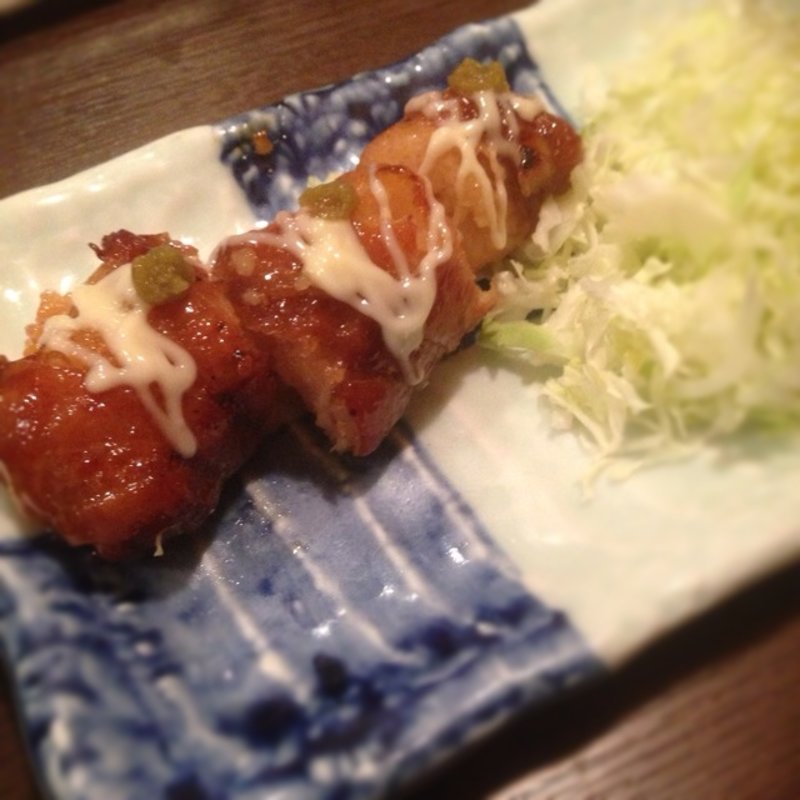 肉巻　柚子胡椒マヨ(酒亭じゅらく お茶の水店)