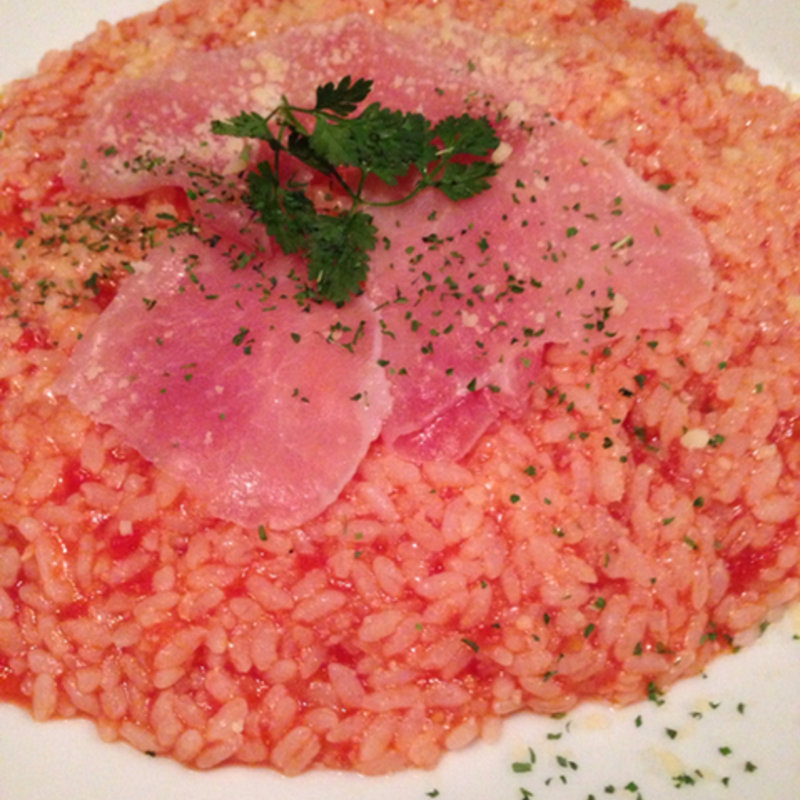 生ハムとトマトのチーズリゾット(鍛冶二丁 （カジニチョウ）)