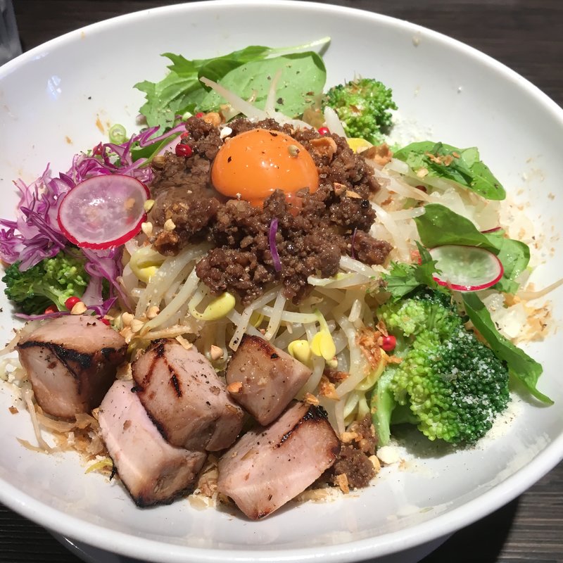 熟成肉の油そば(たなつものSHOKUDOU)