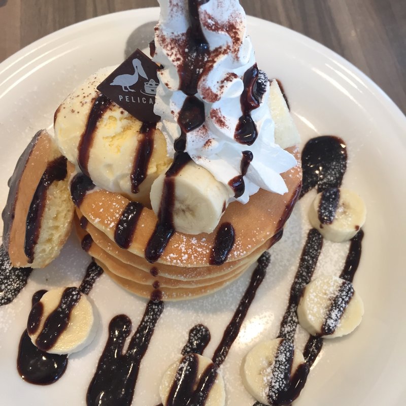 パンケーキ チョコバナナ(ベーカリーパーラーペリカン)