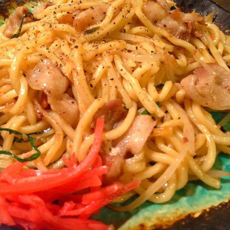 博多豚骨焼きそば(自宅)