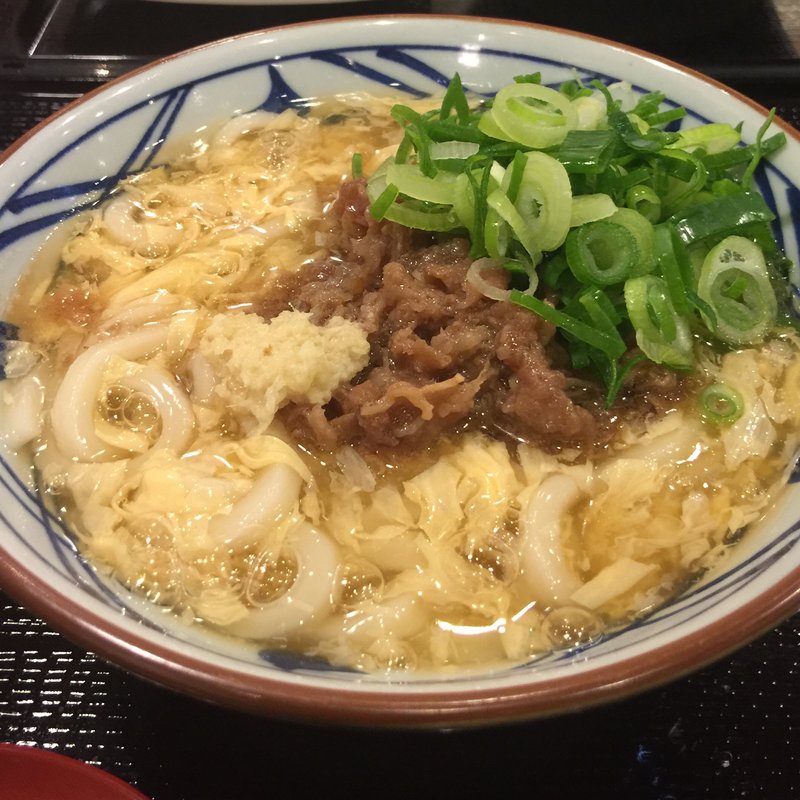 とろ玉肉うどん(丸亀製麺 北上店 )