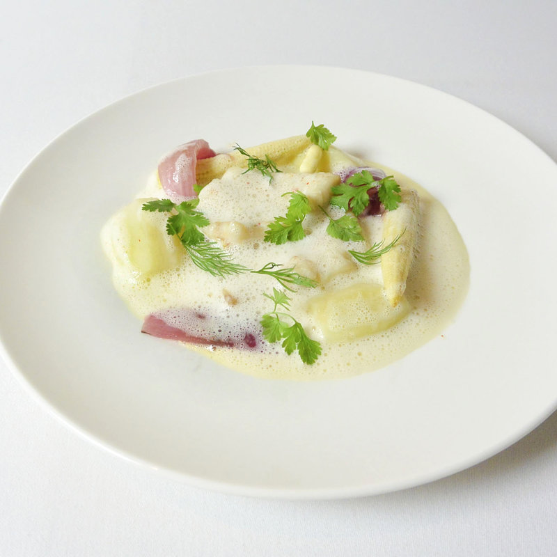 ベーコンとスイートコーンのニョッキ(Le Beurre Noisette TOKYO)