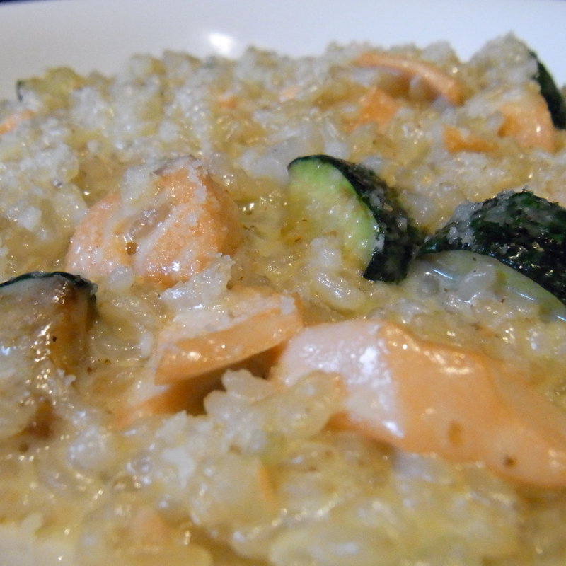 パルミッジャーノとホワイトコーンの玄米リゾット(ルーナルーチェ)