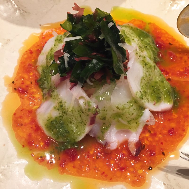 タコの和風カルパッチョ(ビヤレストラン 銀座ライオン 大手町ファーストスクエア店 )