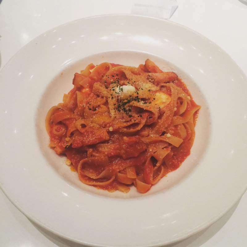 ベーコンとモッツァレラのアラビアータ(イルクオーレ伊勢崎店)