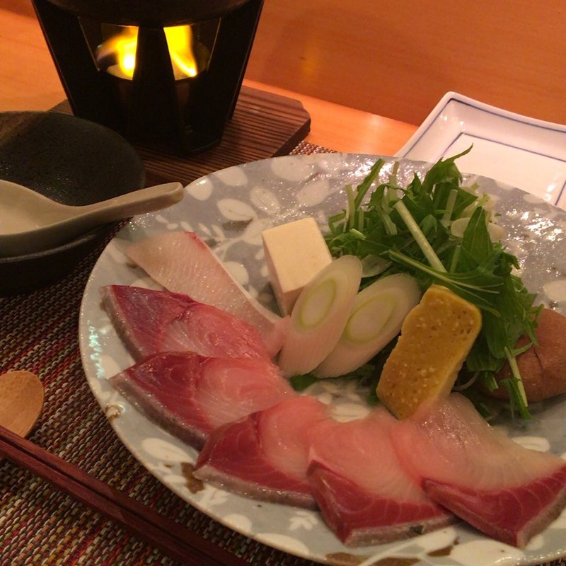 白味噌仕立てのぶりしゃぶ(日本料理綾AYA)