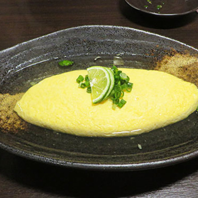 こだわり卵のオムレツ　明石焼き風(鶏料理ひとりひとり)