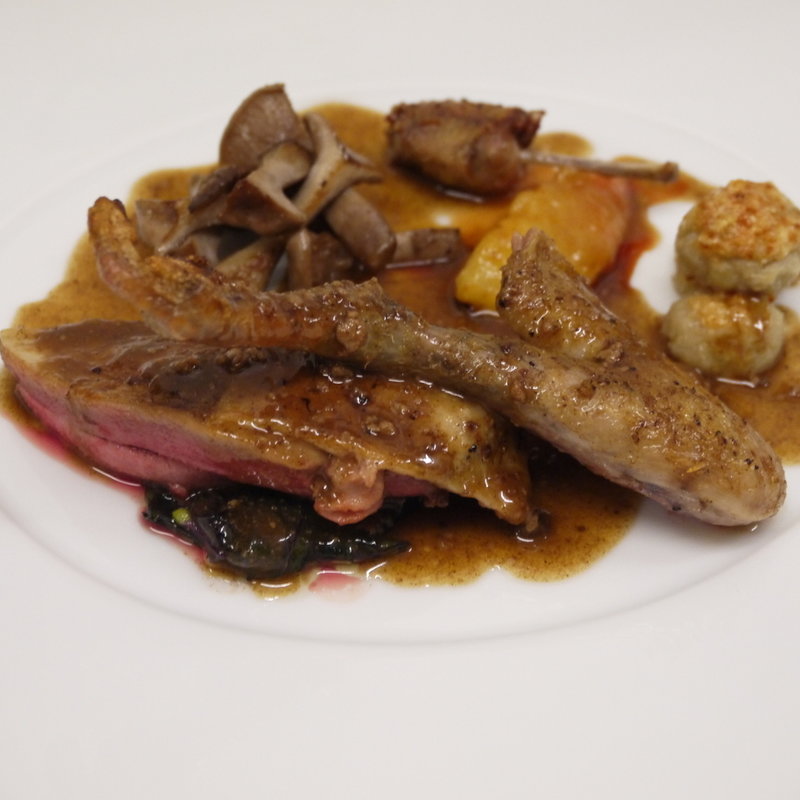 鳩肉のロースト(l’Odorante par Minoru Nakijin)