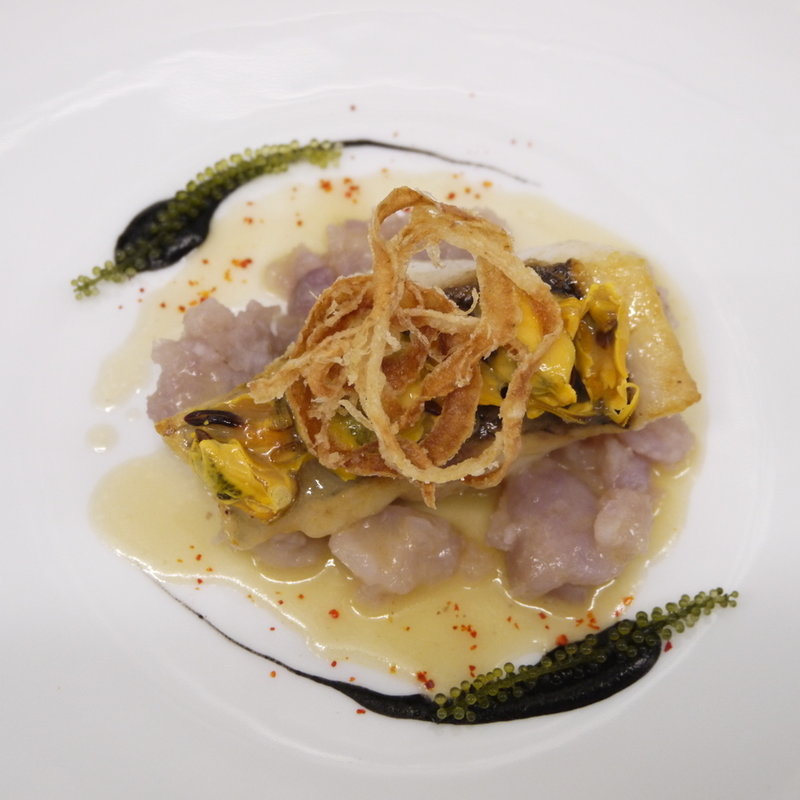 鮮魚のなめろう仕立て(l’Odorante par Minoru Nakijin)