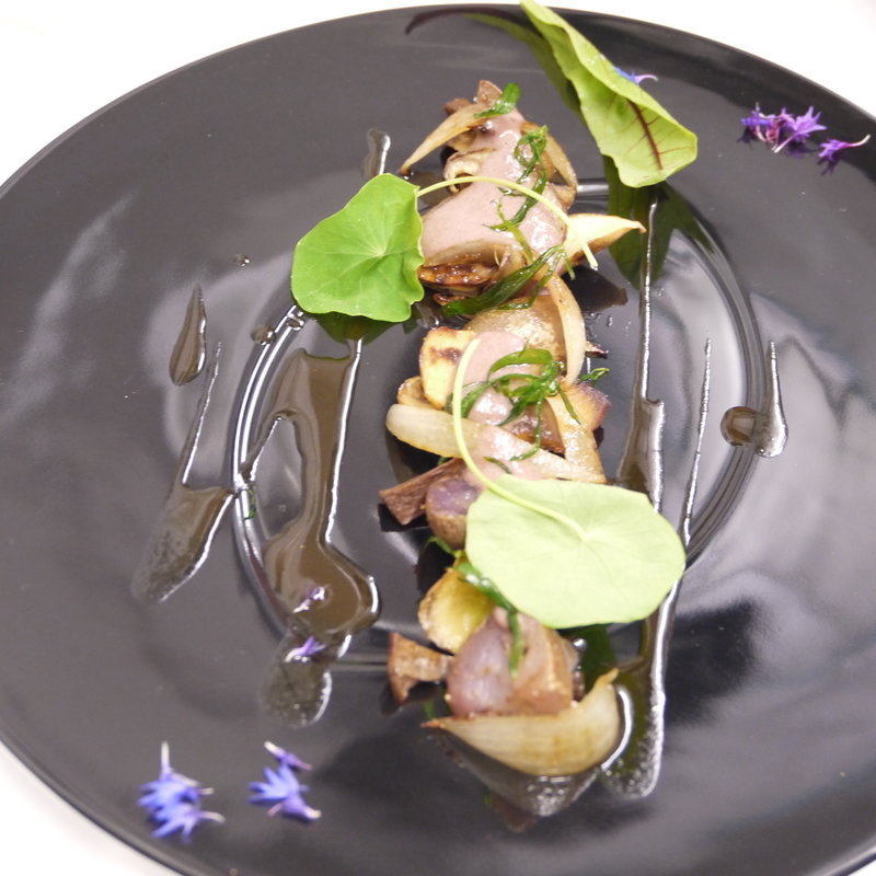 鶏肉のカルパッチョ仕立て(l’Odorante par Minoru Nakijin)