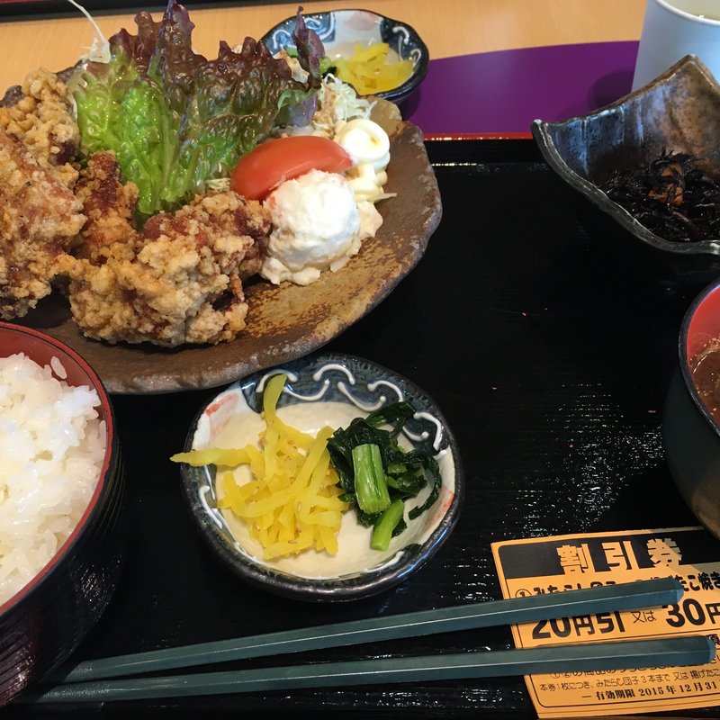唐揚げ定食(食事処 よって味りん)