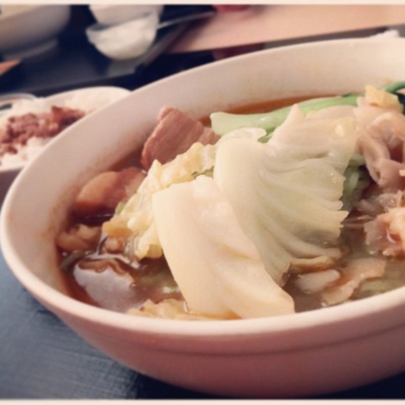 薬膳翡翠湯麺セット（辛口(天香回味 赤坂別館 （テンシャンフェイウェイ）)