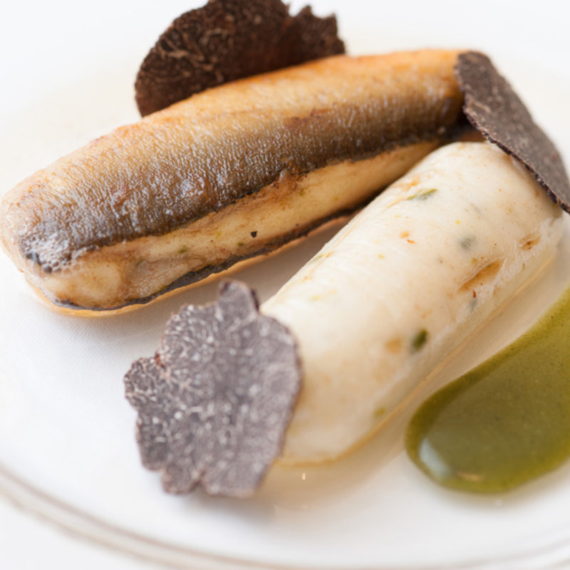 自家製ソーセージとトリュフ(フランス料理 ラノー・ドール )