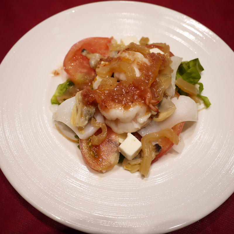 海老とイカの炒め物(老地方　 （ラォディファン）)