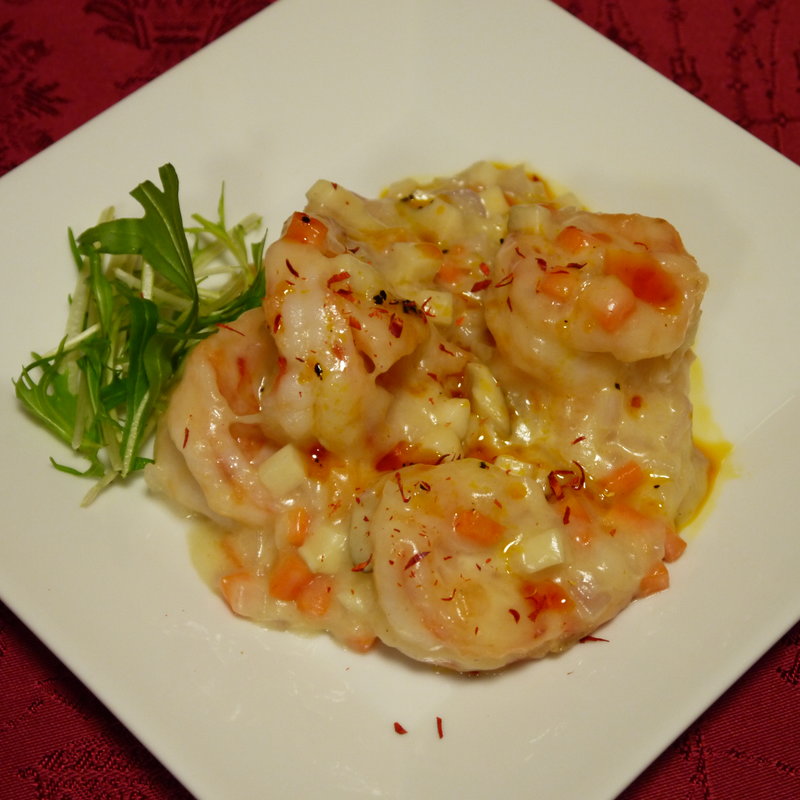 芝エビのクリーム炒め(老地方　 （ラォディファン）)