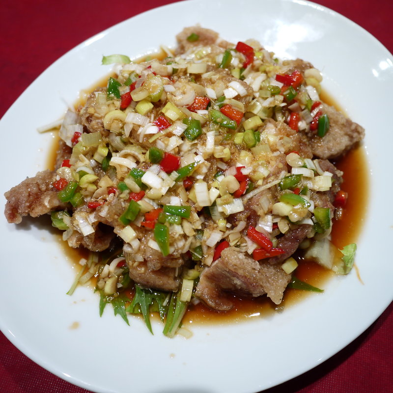 牛肉のフリット　たっぷりネギソース(老地方　 （ラォディファン）)