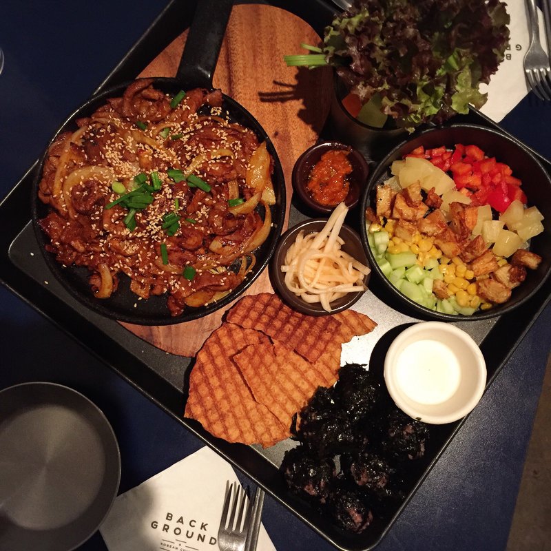 プルコギ定食(BACK GROUND)