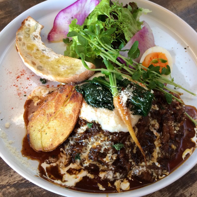 焦がし醤油の野菜カレー(cafe nei)