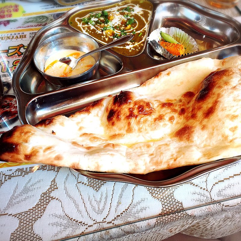ランチセット サグパニール(パンジャビ)