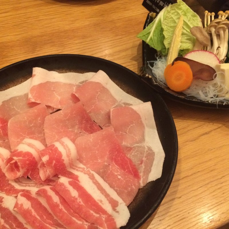 豚しゃぶセット(銀座しゃぶ通 好の笹)